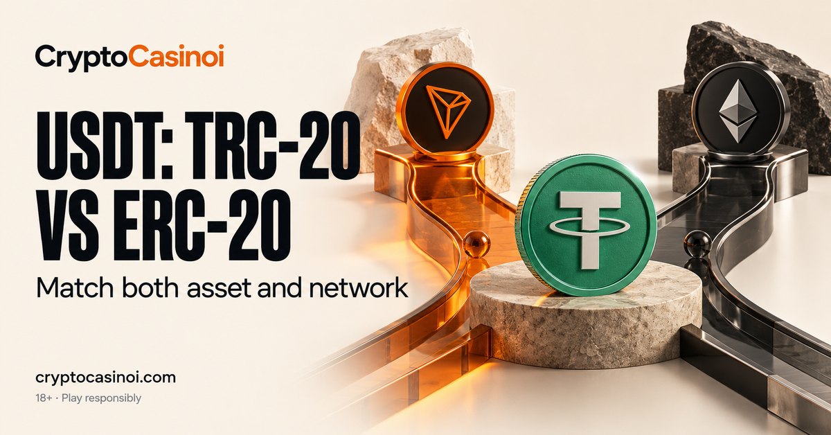USDT TRC20 vs ERC20 for Casino Deposits